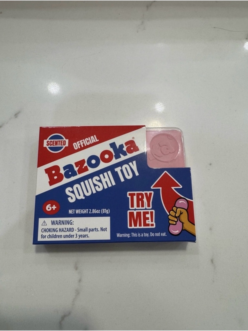 Bazooka Gum Squishy Toy Scented, Block of Gum Squeeze Fidget